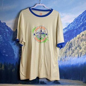 Camp Nick Summer 2018 Short Sleeve Graphic Ringer Tee Size 3XL